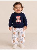 Girls 2-Piece Graphic Sweatshirt & Printed Jogger Pants Set