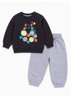 Girls 2-Piece Graphic Sweatshirt & Jogger Pants Set