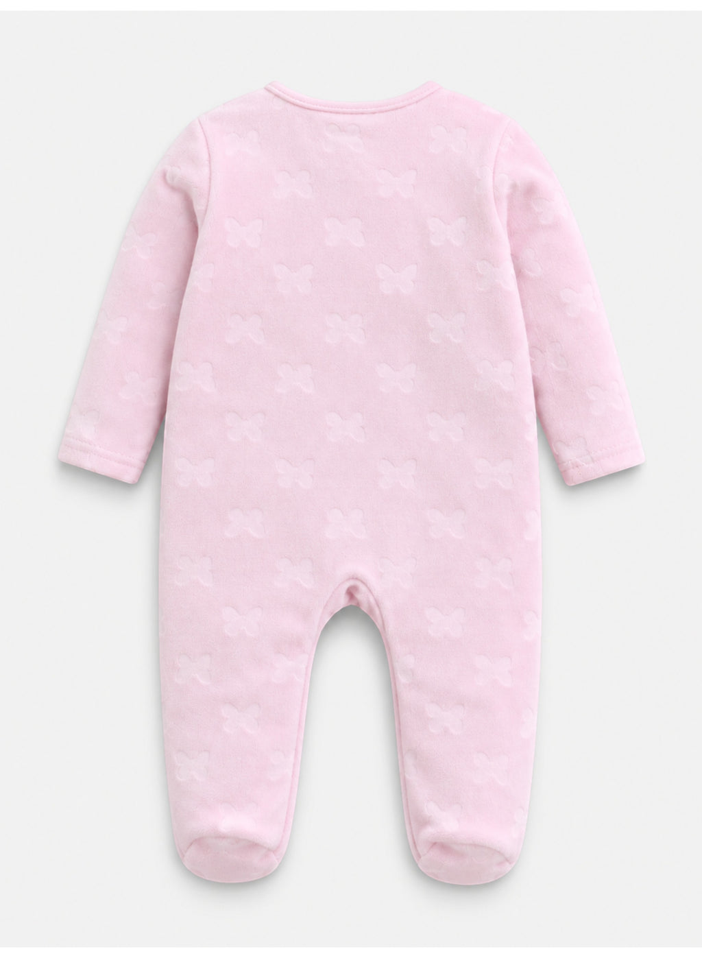Baby Girls Butterfly Print Footed Onesie