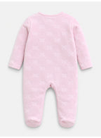 Baby Girls Butterfly Print Footed Onesie