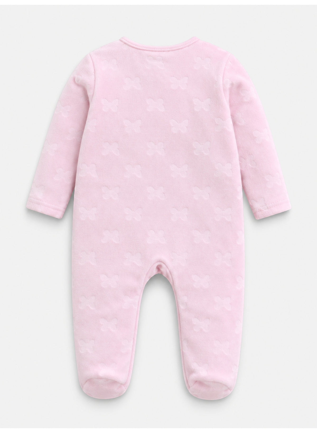Baby Girls Butterfly Print Footed Onesie