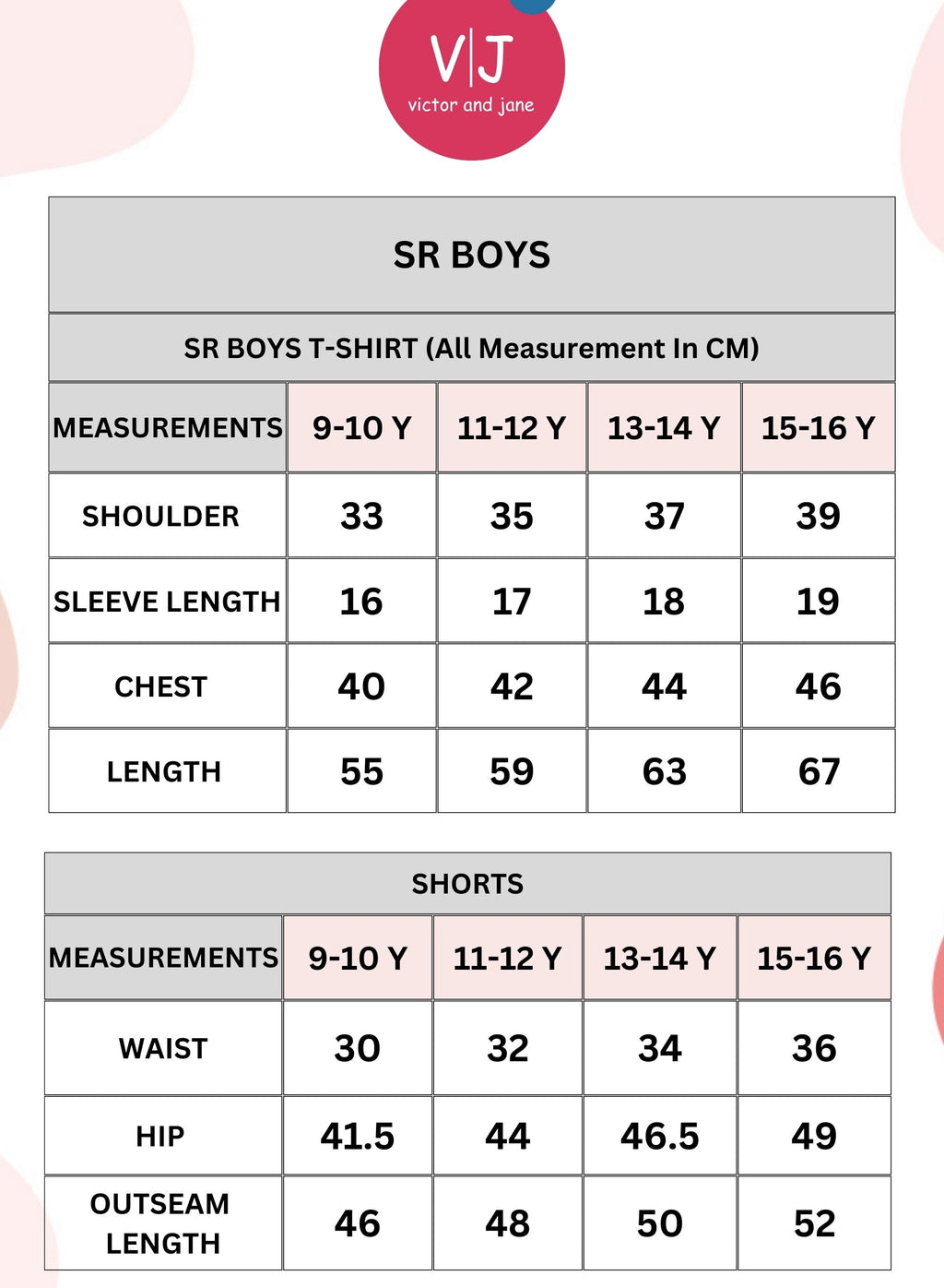 Victor & Jane Senior Boys' Polo T-Shirt “  Embroidered Label Detail