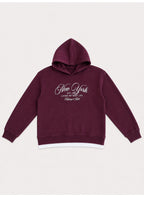 Girls Text Print Hoodie Sweatshirt
