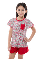 Victor And Jane Girls' Pj Set “ Soft Shorts And Top Sleepwear Set