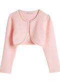 Victor And Jane Girls Cardigans - Light Pink