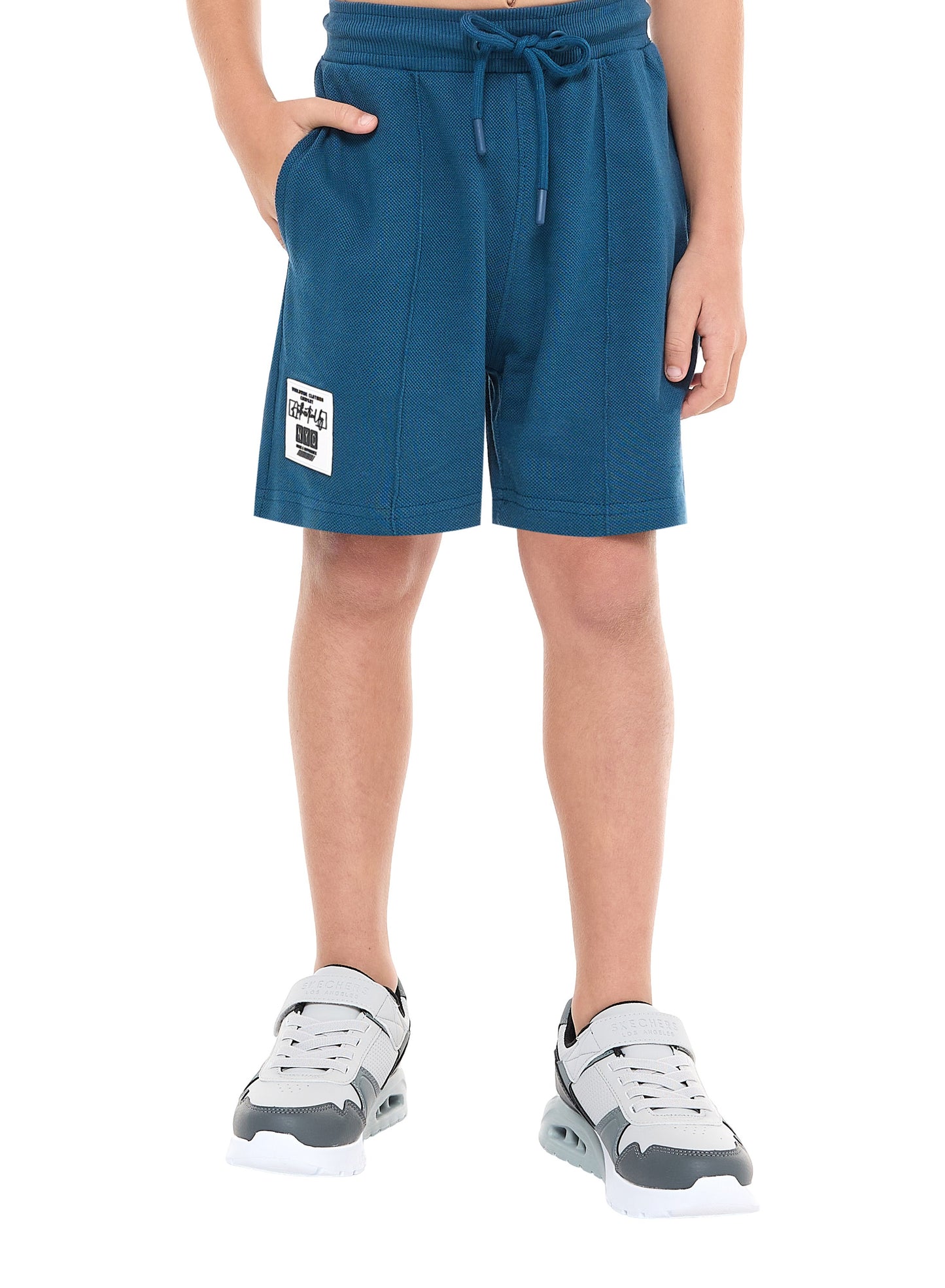 Victor and Jane Boys' Cord Set – Navy T-Shirt and Shorts Set