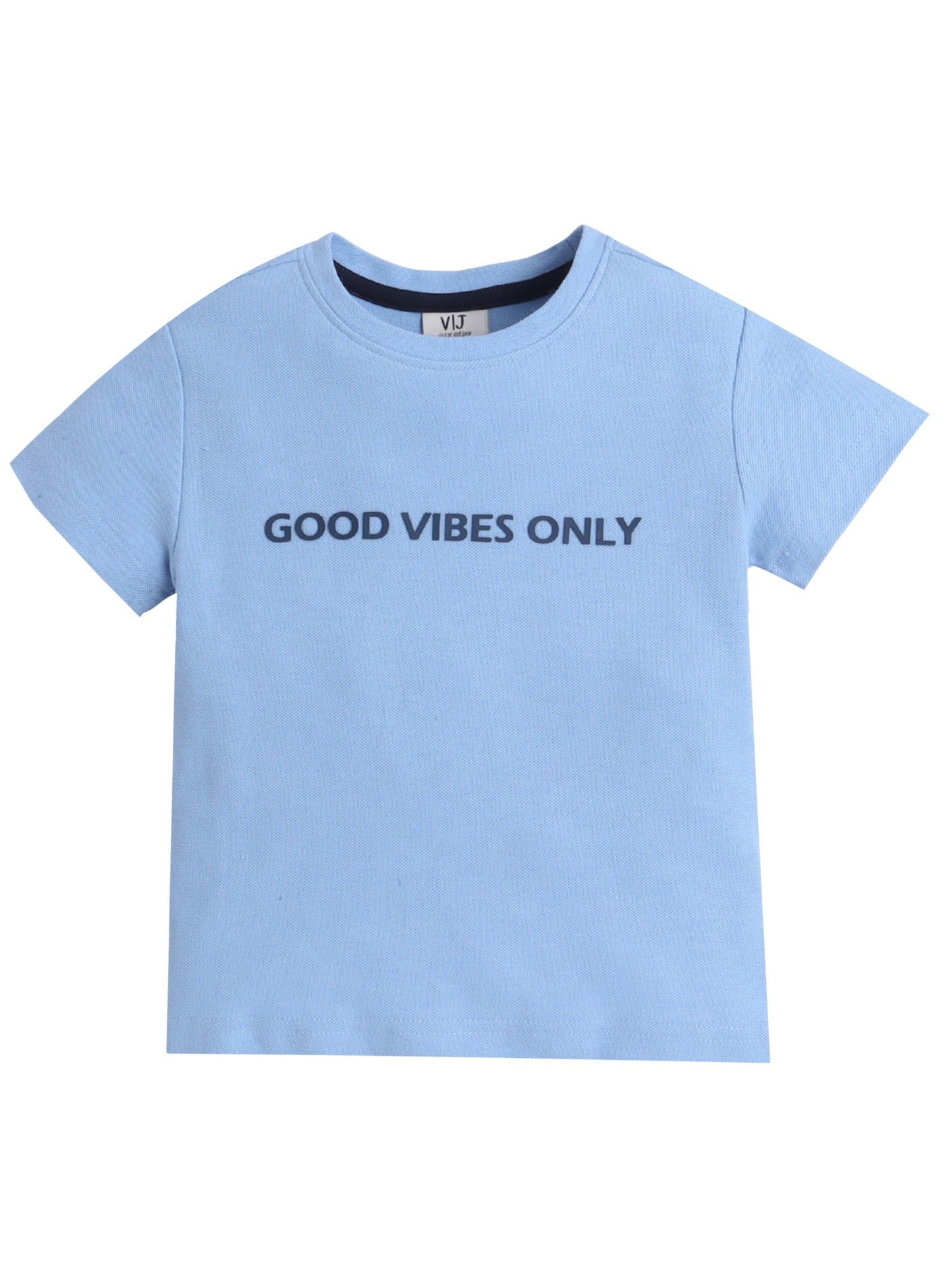 Boys "Good Vibes Only" Cotton T-Shirt (2Y–9Y)