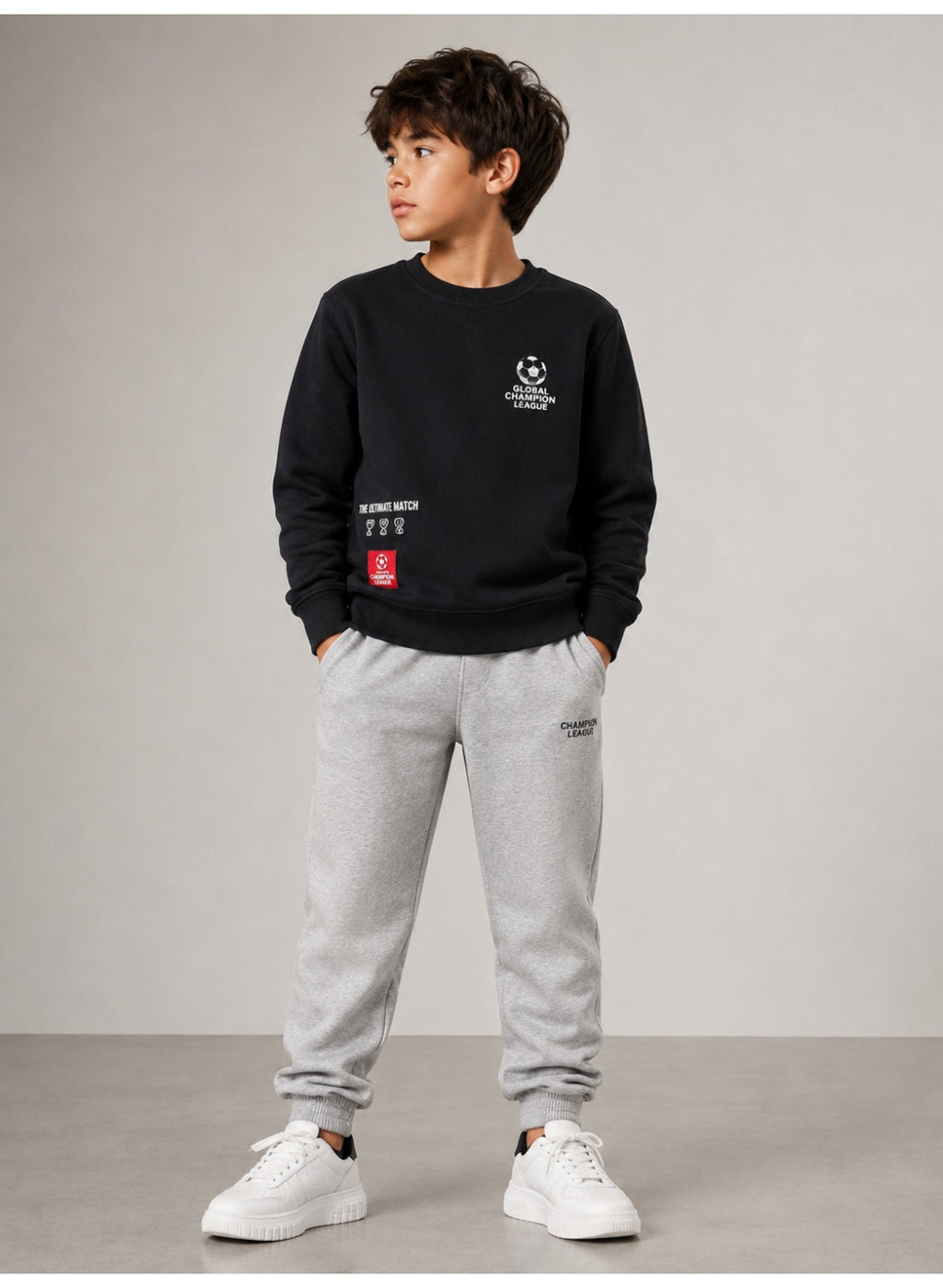 Boys’ Front and Back Graphic Print Pullover
