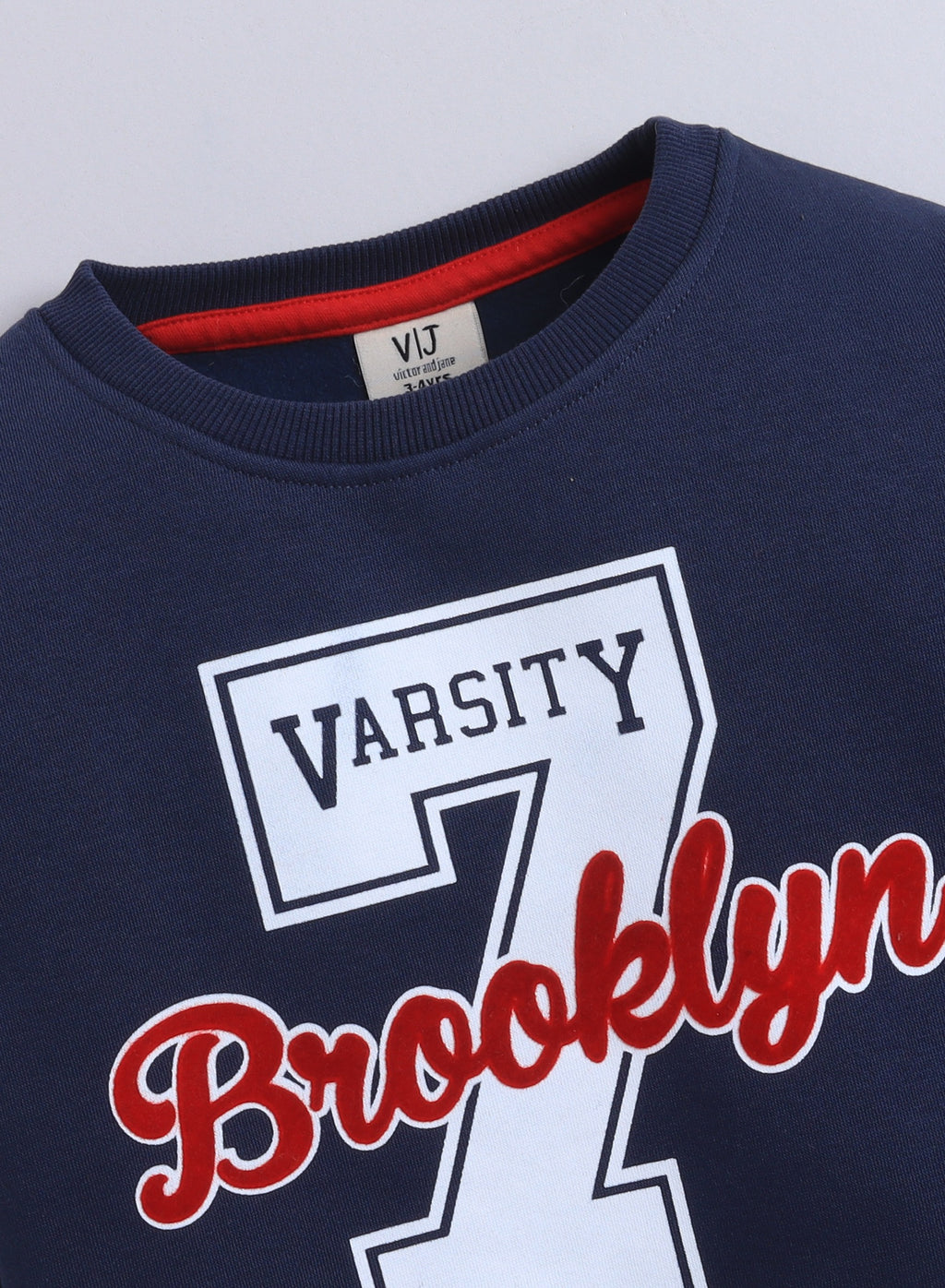 Boys' Navy Varsity "Brooklyn 7" Sweatshirt