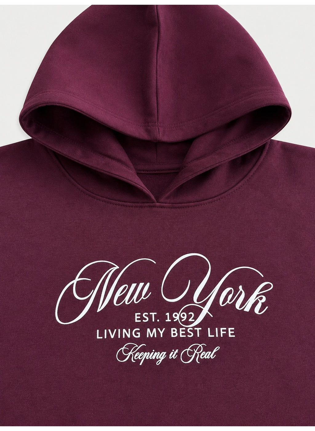 Girls Text Print Hoodie Sweatshirt