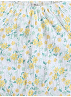 Girls Floral Pants Top Set