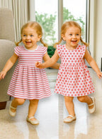Victor And Jane - All-Over Printed Cap Sleeve - Dress (Pack Of 2)