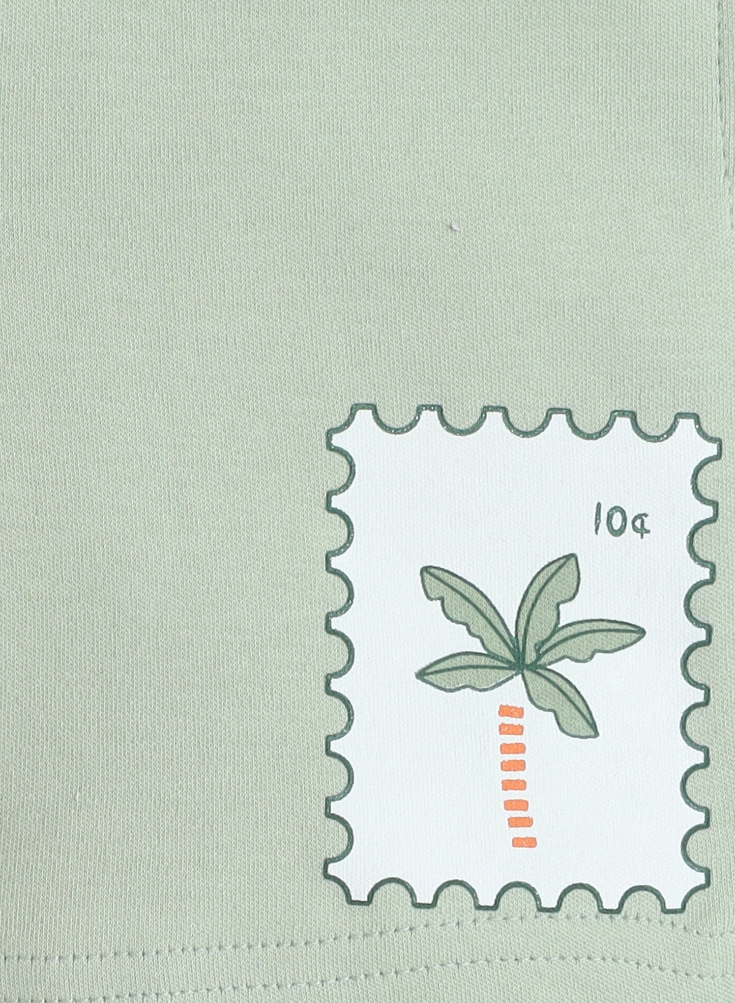 Victor and Jane Infant 2PC Set, T-Shirt with Summer Polaroids And Green Shorts