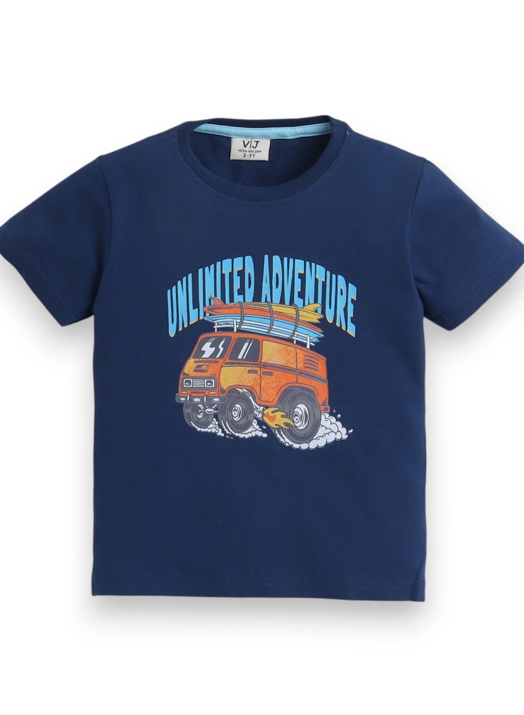 Victor And Jane - Printed T-Shirt And All-Over Printed Shorts Pyjama Set
