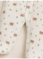 Baby Boys Quilted Footed Coveralls 2-Piece Pack with Bear Print