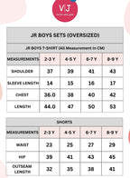 Oversized - Boys' Jacquard 2-Piece Set - T-Shirt With Badge Detail And Matching Shorts With Pockets,