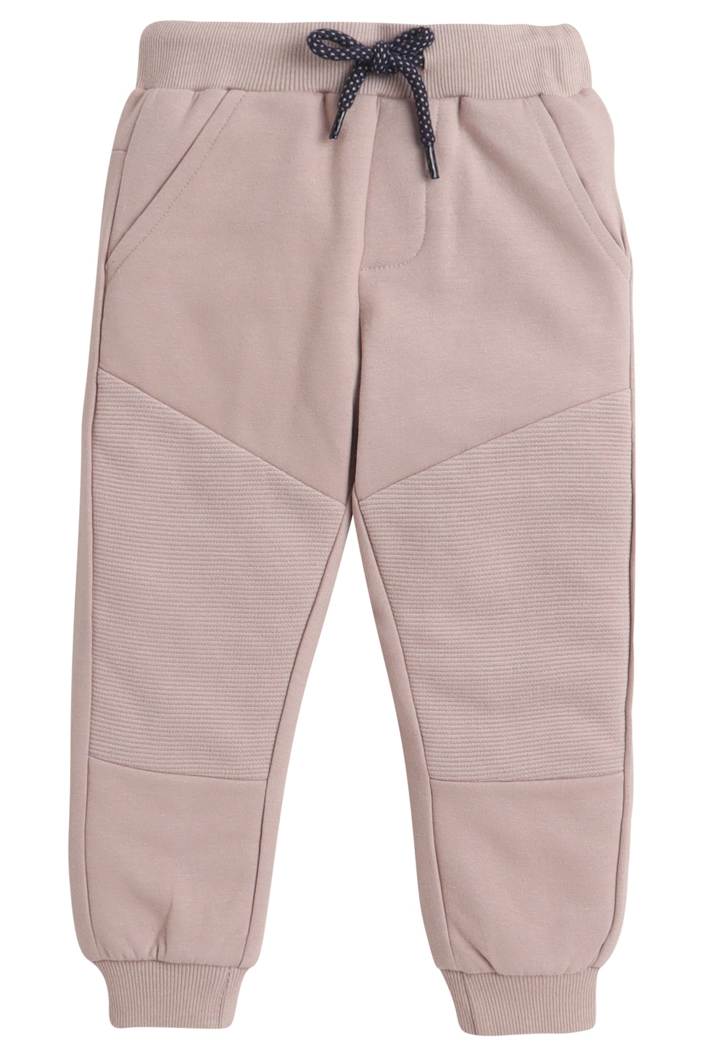 Boys Space Race Fleece Tracksuit – Navy & Sand 2-Piece Set