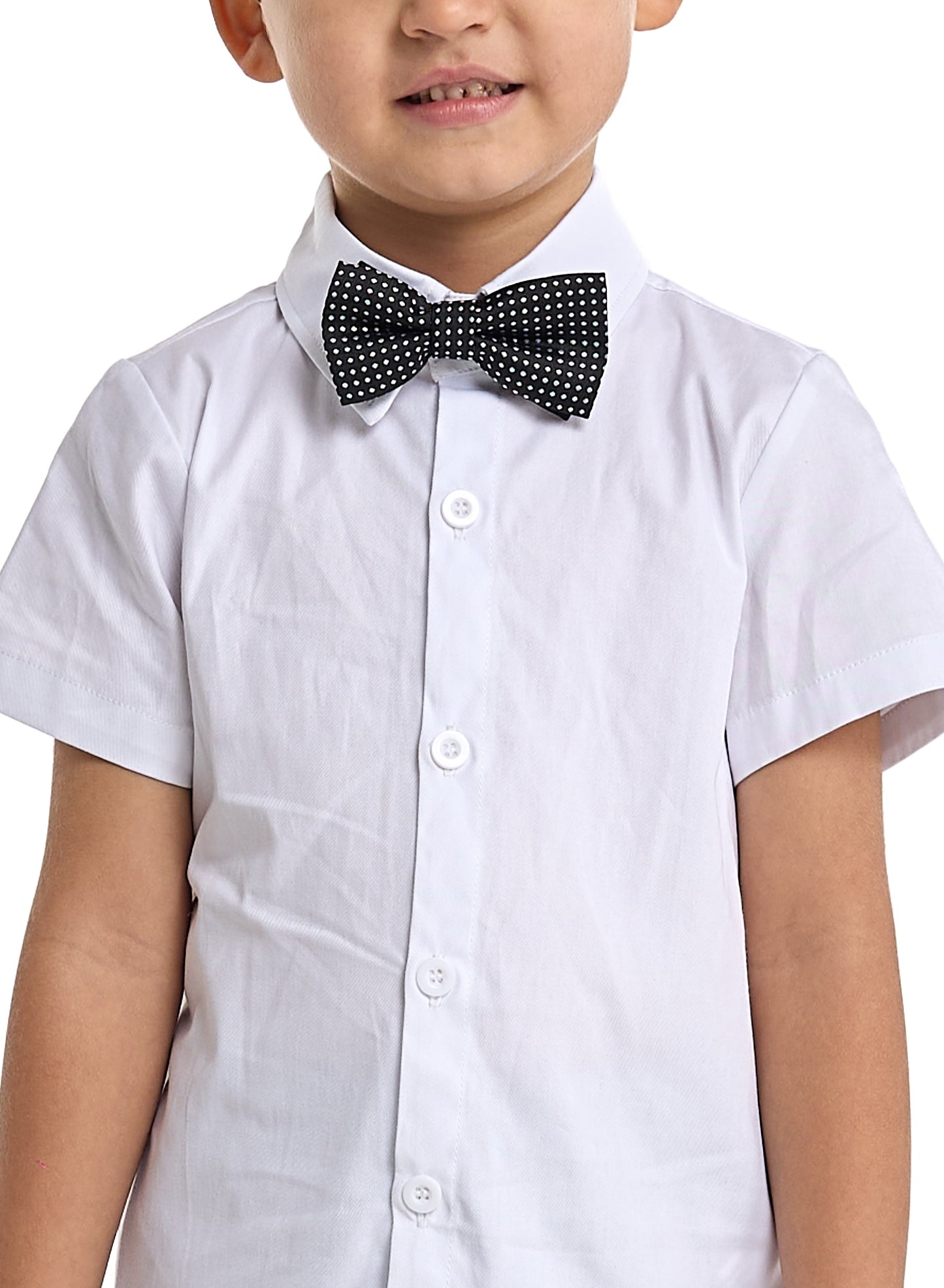 Gray Waistcoat And Short Set With Shirt And Bow Tie