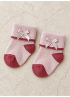 Baby Girls Wrap Bodysuit and Butterfly Print Pants Set with Socks and Headband (4-Piece)