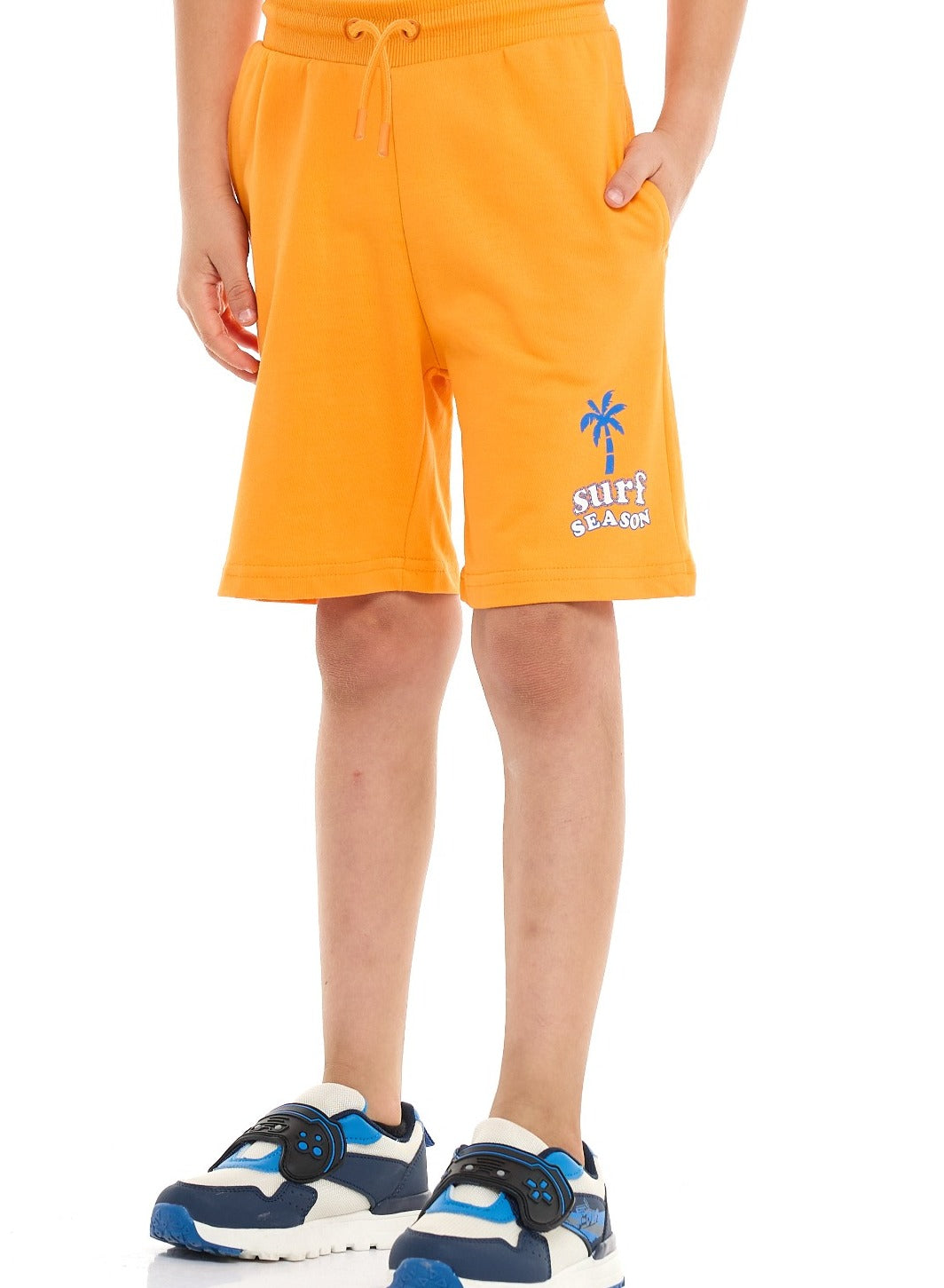 Victor and Jane Classic Royal Blue Cotton T-Shirt & Pull-On Shorts Set