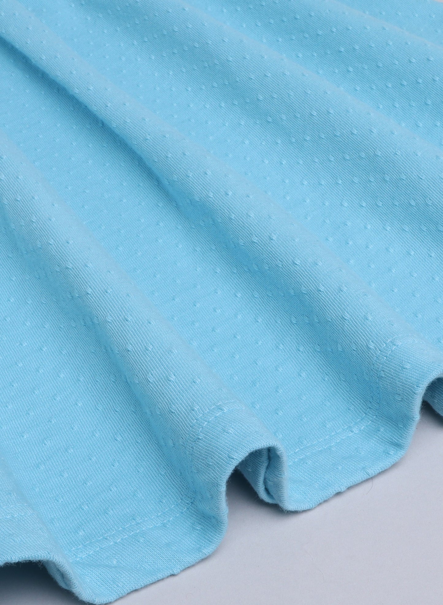 Girls' Ruffle Cotton Dress, Solid Color