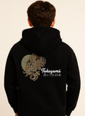 Boys' Black "Takigami Dragon" Graphic Hooded Sweatshirt