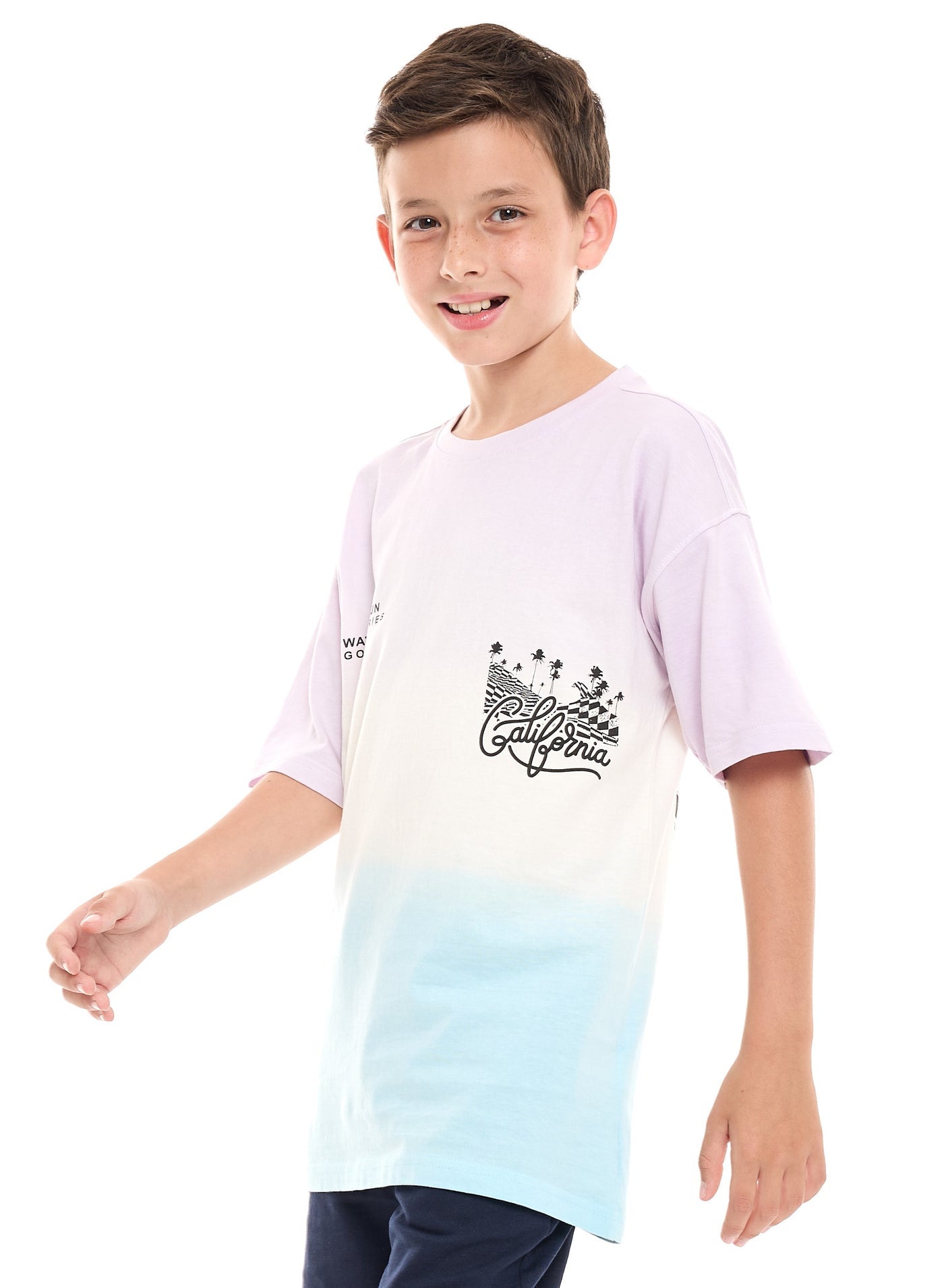 Victor and Jane California Graphic Oversized T-shirt - Multicolor