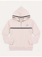 Girls Half Zip Sweatshirt Hoodie and Wide Leg Pants Set