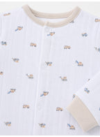 Baby Boys Quilted Footed Coveralls 2-Piece Pack with Truck Print