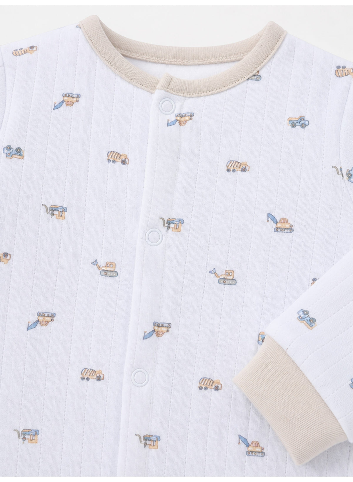 Baby Boys Quilted Footed Coveralls 2-Piece Pack with Truck Print