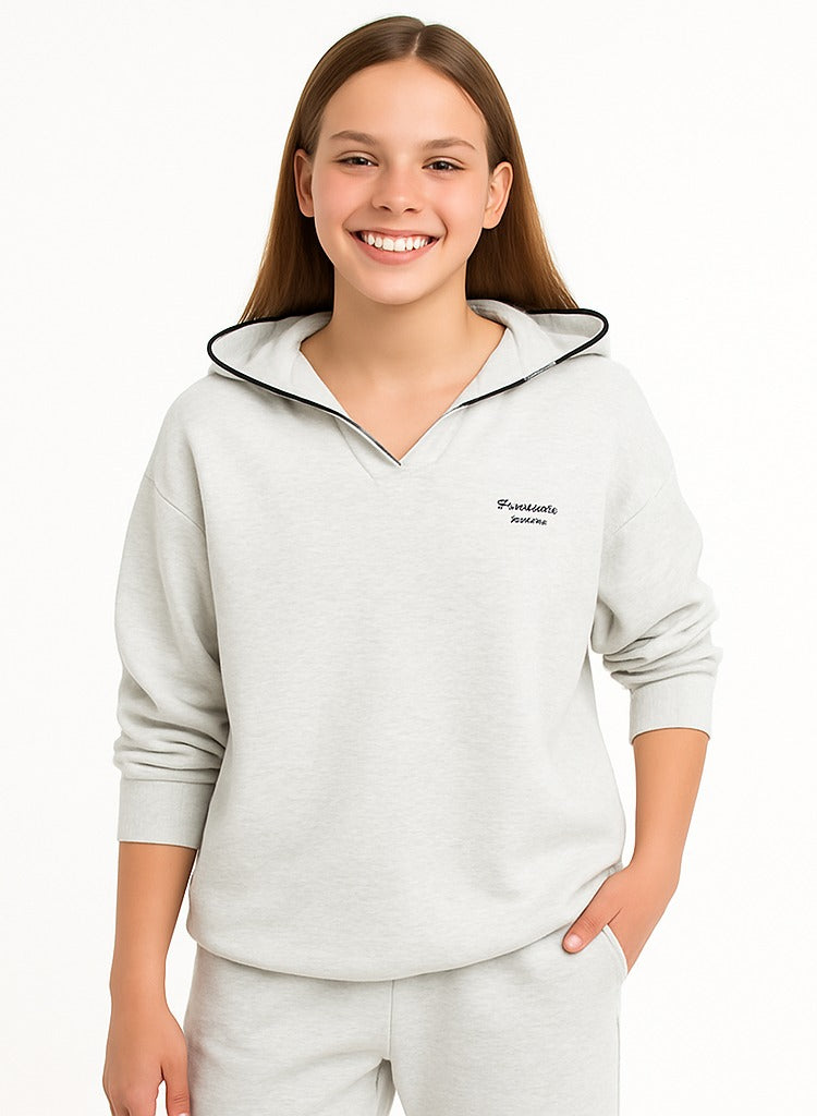Girls’ Hoodie & Wide-Leg Pants Set