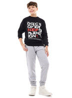 Boys' Graphic Printed Sweatshirt "Discover"