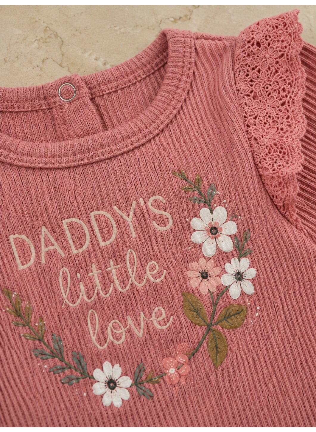 Baby Girls Long Sleeve Bodysuit and Floral Pants Set with Headband (3-Piece)