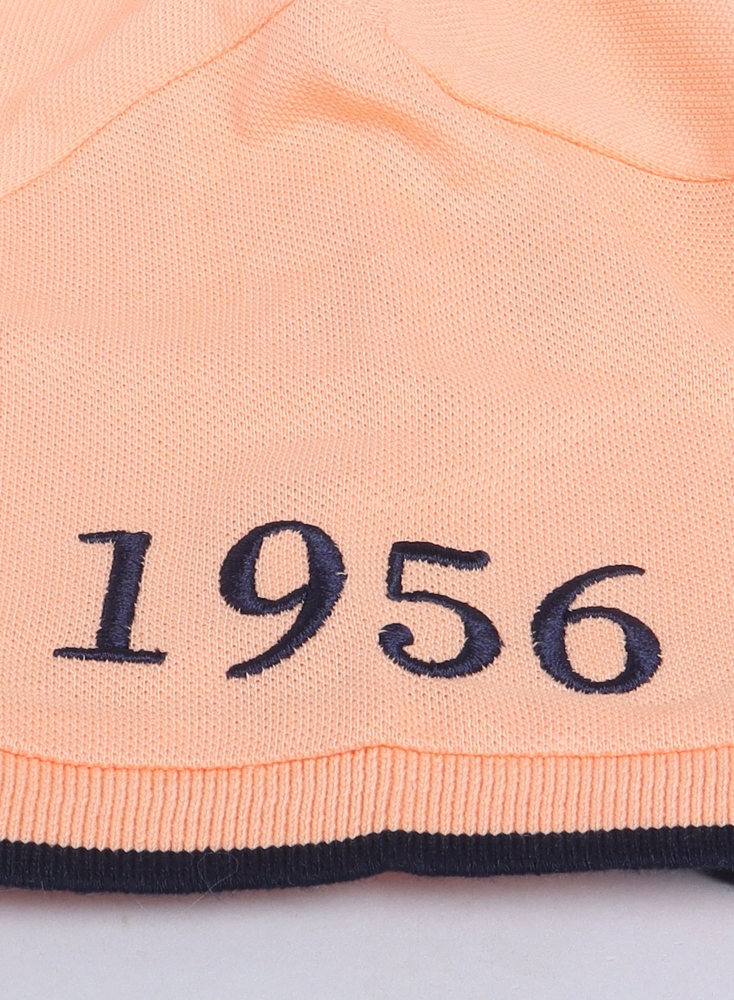 Victor & Jane Boys' Polo T-Shirt – Orange colour with Embroidered Label Detail