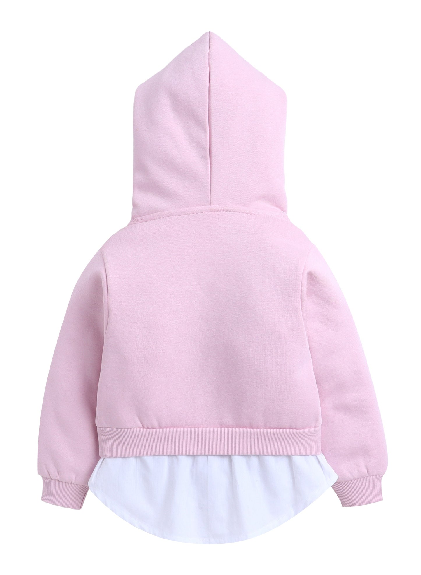 Girls Party Layered Fleece Hoodie