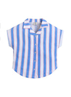 Girls Striped Shirt Pants Set