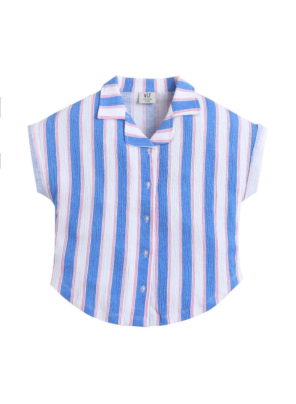 Girls Striped Shirt Pants Set