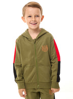 Boys' 2-Piece Full Zipper Hoodie And Jogger Set