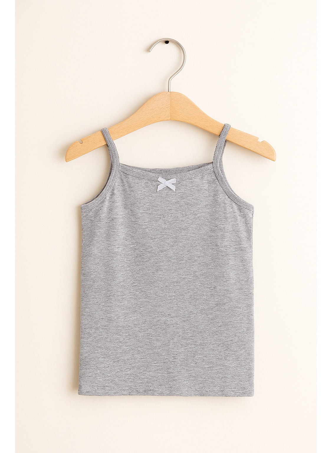 3-Pack Girls' Camisoles – Cotton Comfort in Black, White & Grey