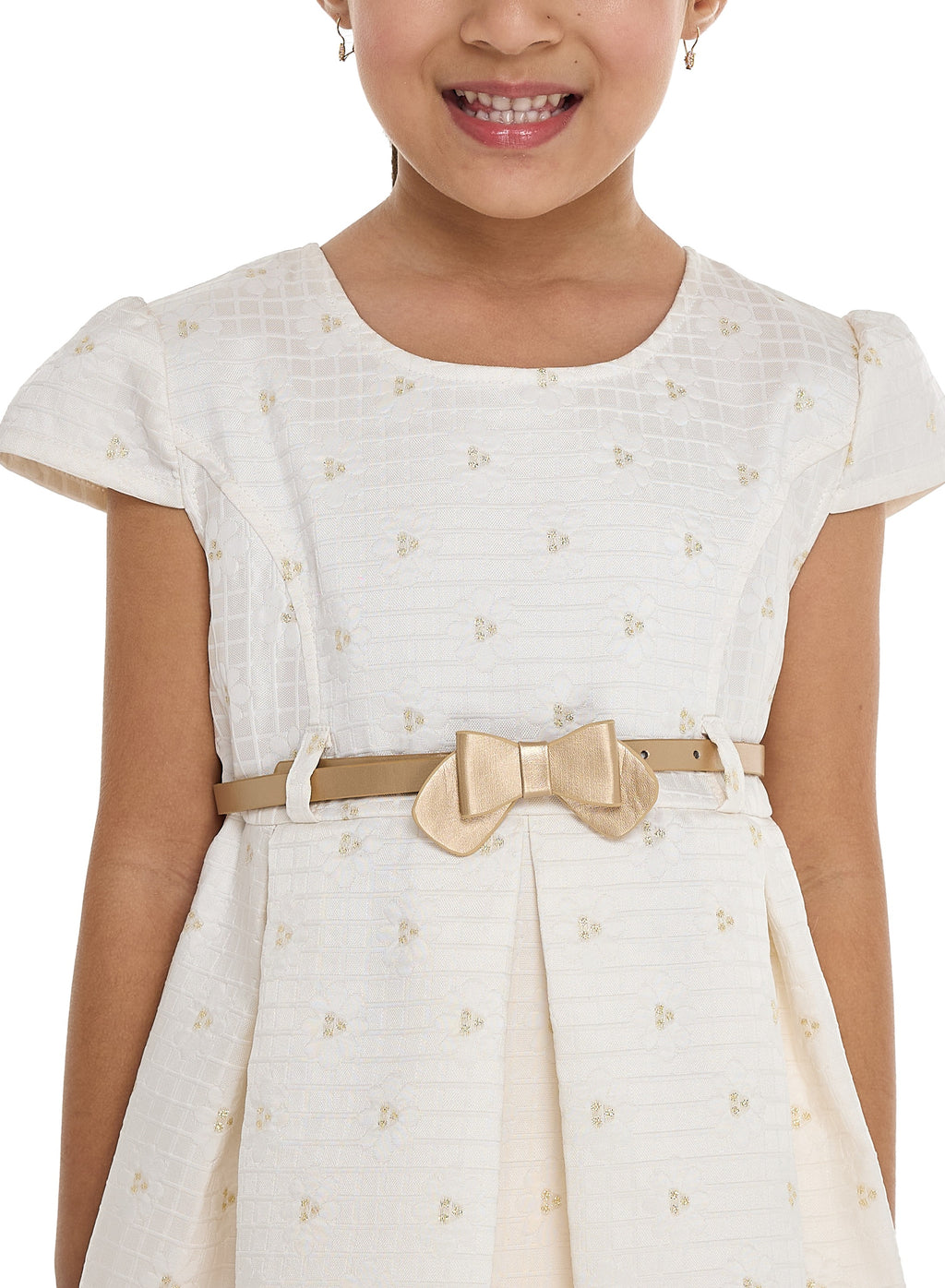 Chic Jacquard Champagne  Party Dress With Mesh & Decoration