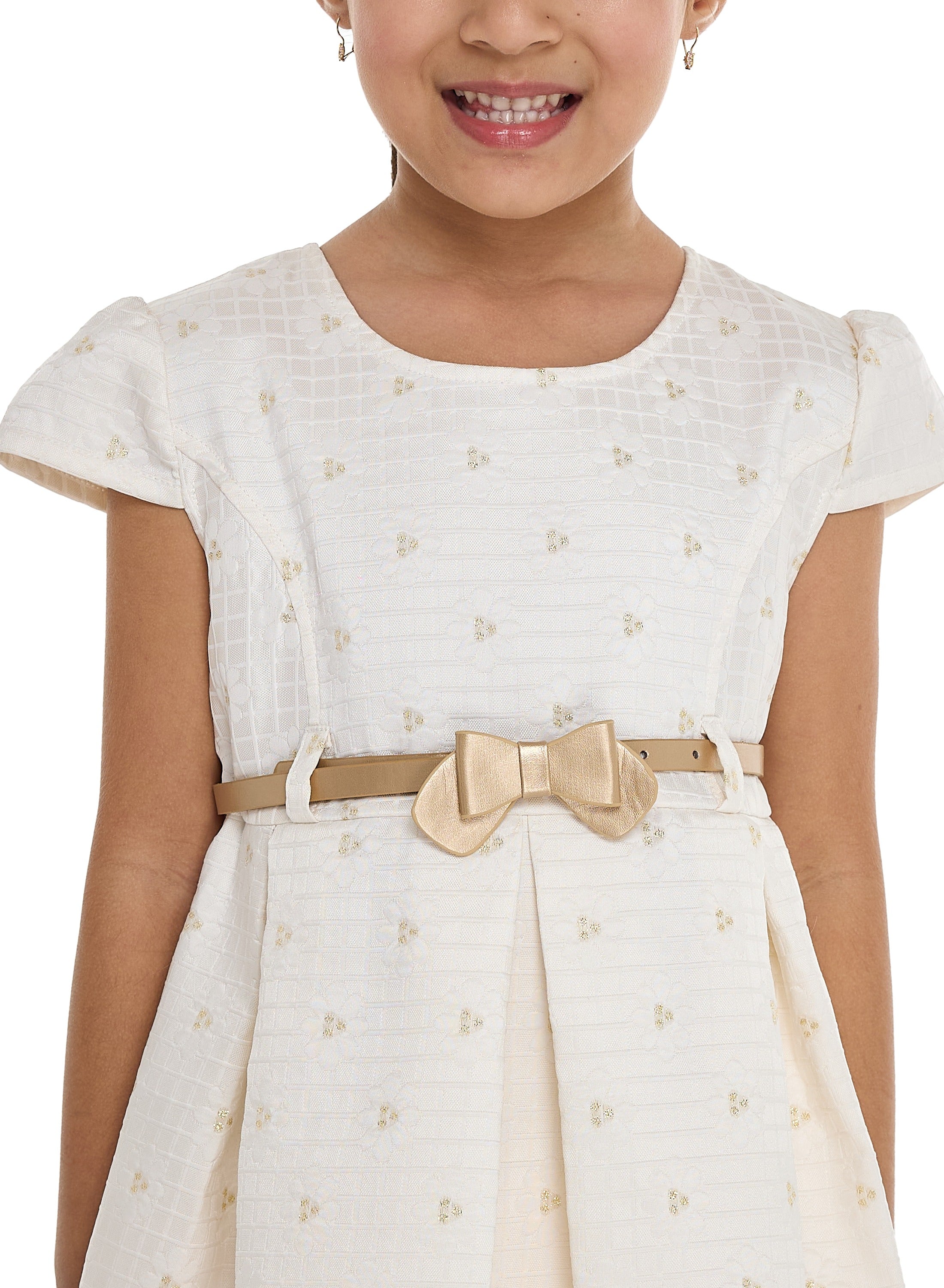 Chic Jacquard Champagne  Party Dress With Mesh & Decoration