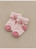 Baby Girls Wrap Bodysuit and Floral Pants Set with Socks and Headband (4-Piece)