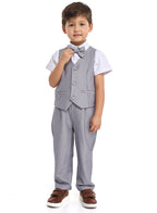 Waistcoat Shirt Pants Set