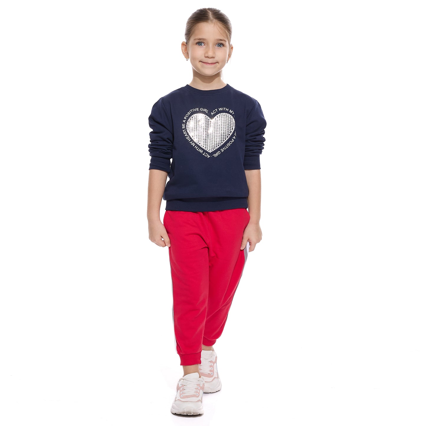 SEQUINS EMBROIDERED SWEATSHIRT