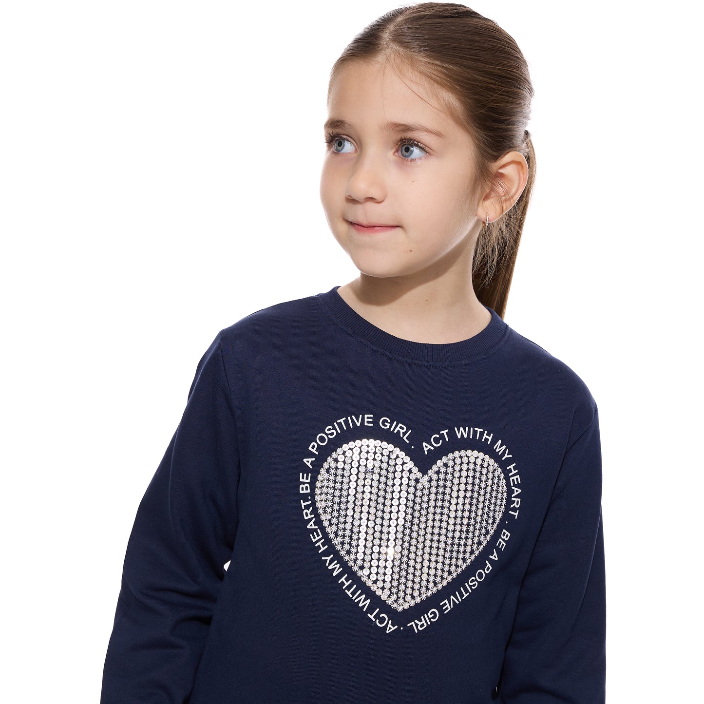 SEQUINS EMBROIDERED SWEATSHIRT