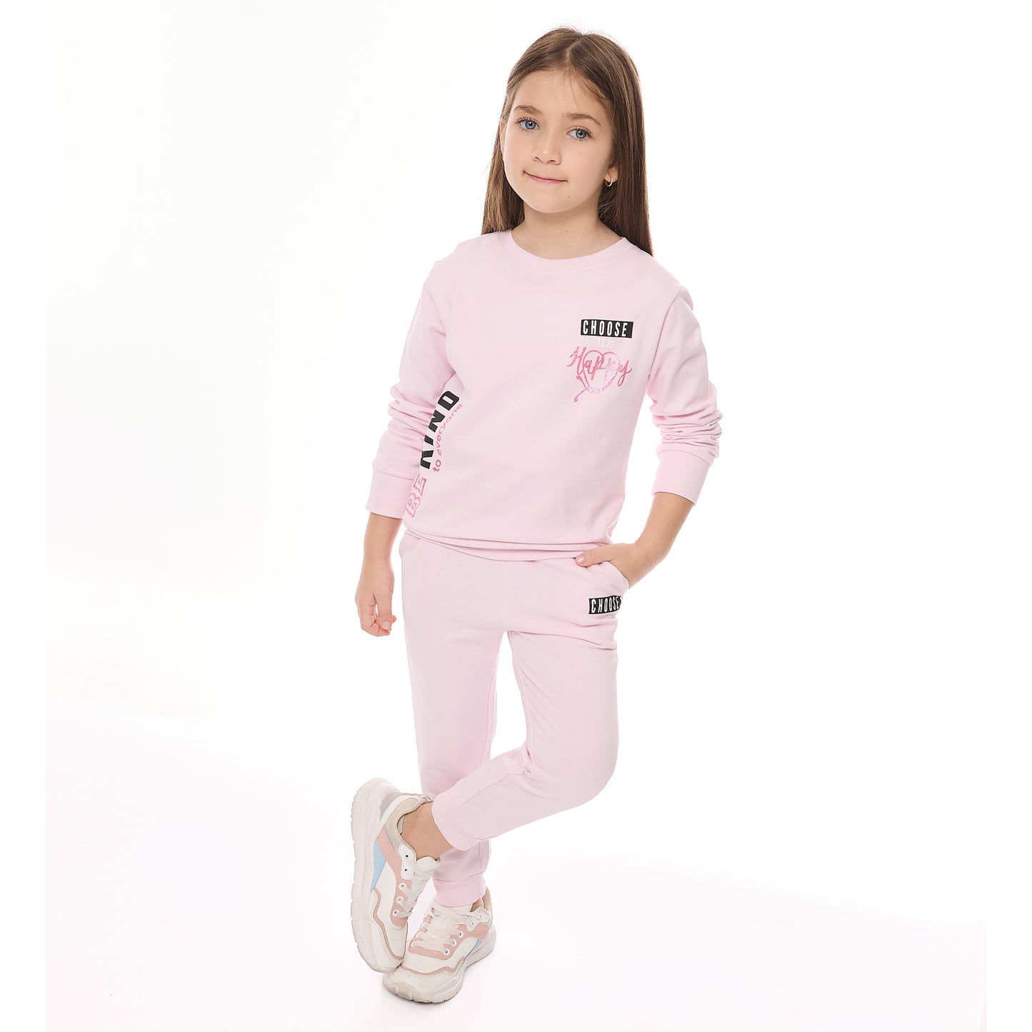 EMBROIDERED SWEAT TOP AND JOGGER SET (Copy)