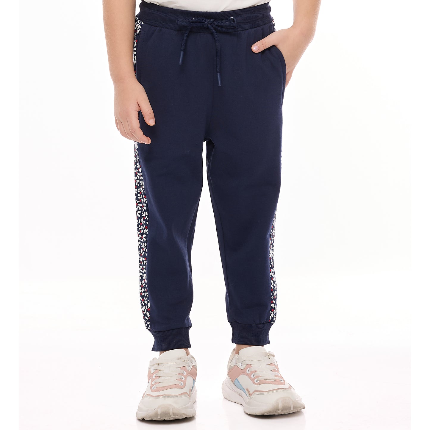 3 PIECE SET - GLITTER TOP WITH PRINTED JACKET AND MATCHING JOGGER