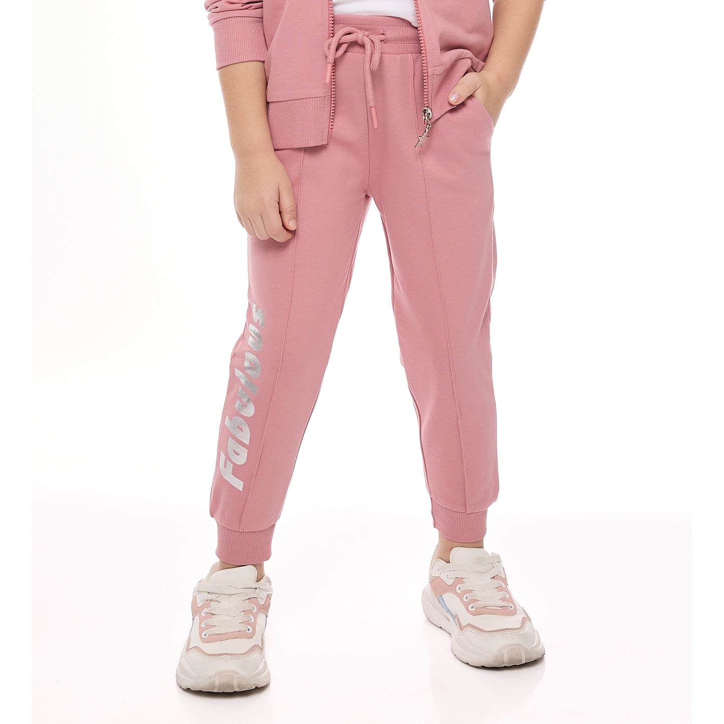 "FABULOUS" EMBELLISHED HOODIE WITH MATCHING JOGGERS