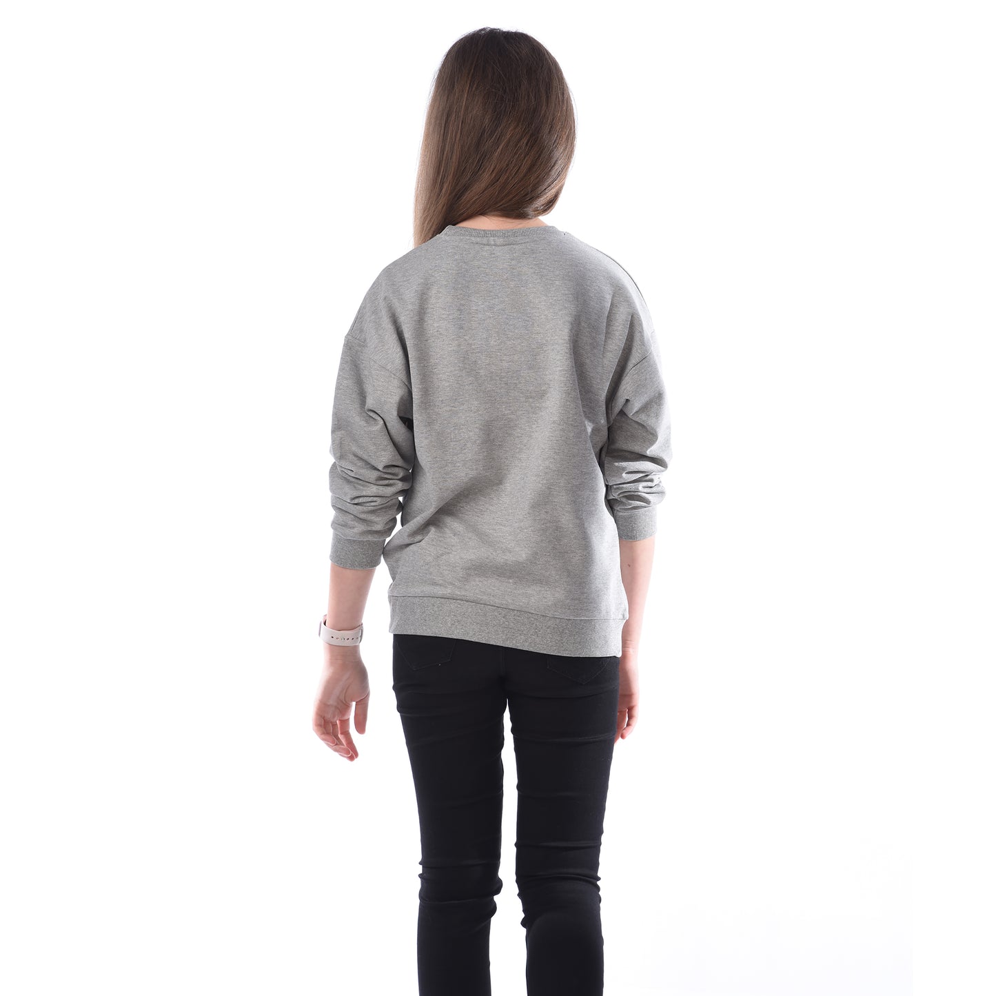 FLOCK PRINTED COMFY FIT SWEATSHIRT