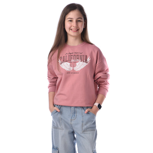 EMBELLISHED COMFY FIT SWEATSHIRT